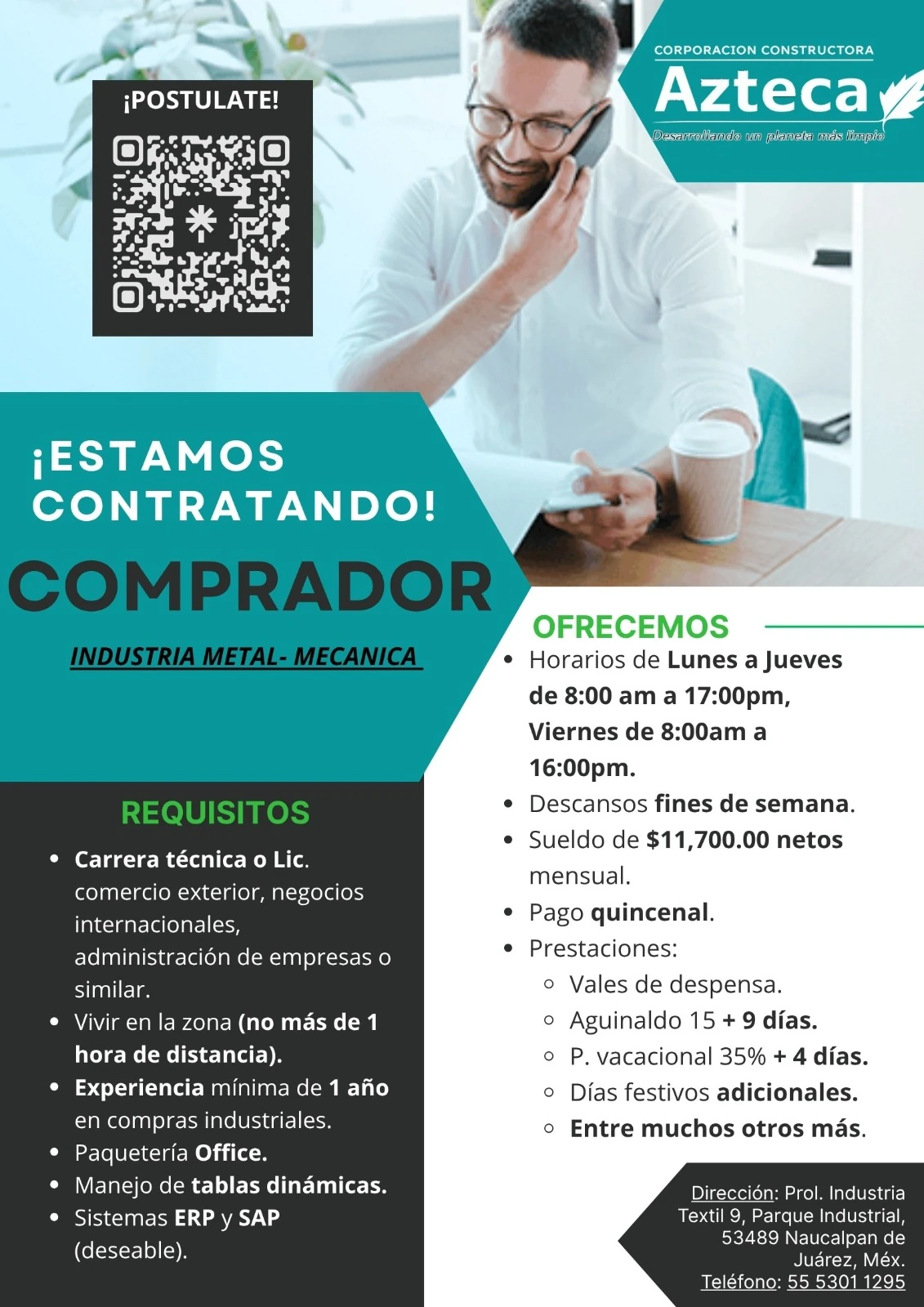 Vacante de Asistente PCP